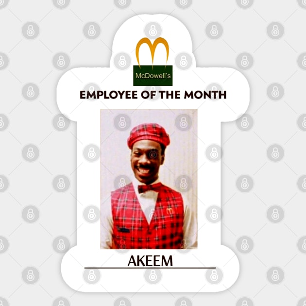 Employee of the Month Prince Akeem Sticker by SeasonOfdeity